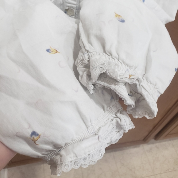 Fen Teng xl adorable flower button lace trim flower appliqué night shirt ru… - Picture 5 of 9